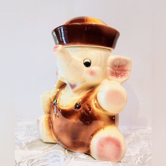 Rare VTG Elephant USA, 12" collectable cookie Jar. Read - Picture 6 of 14